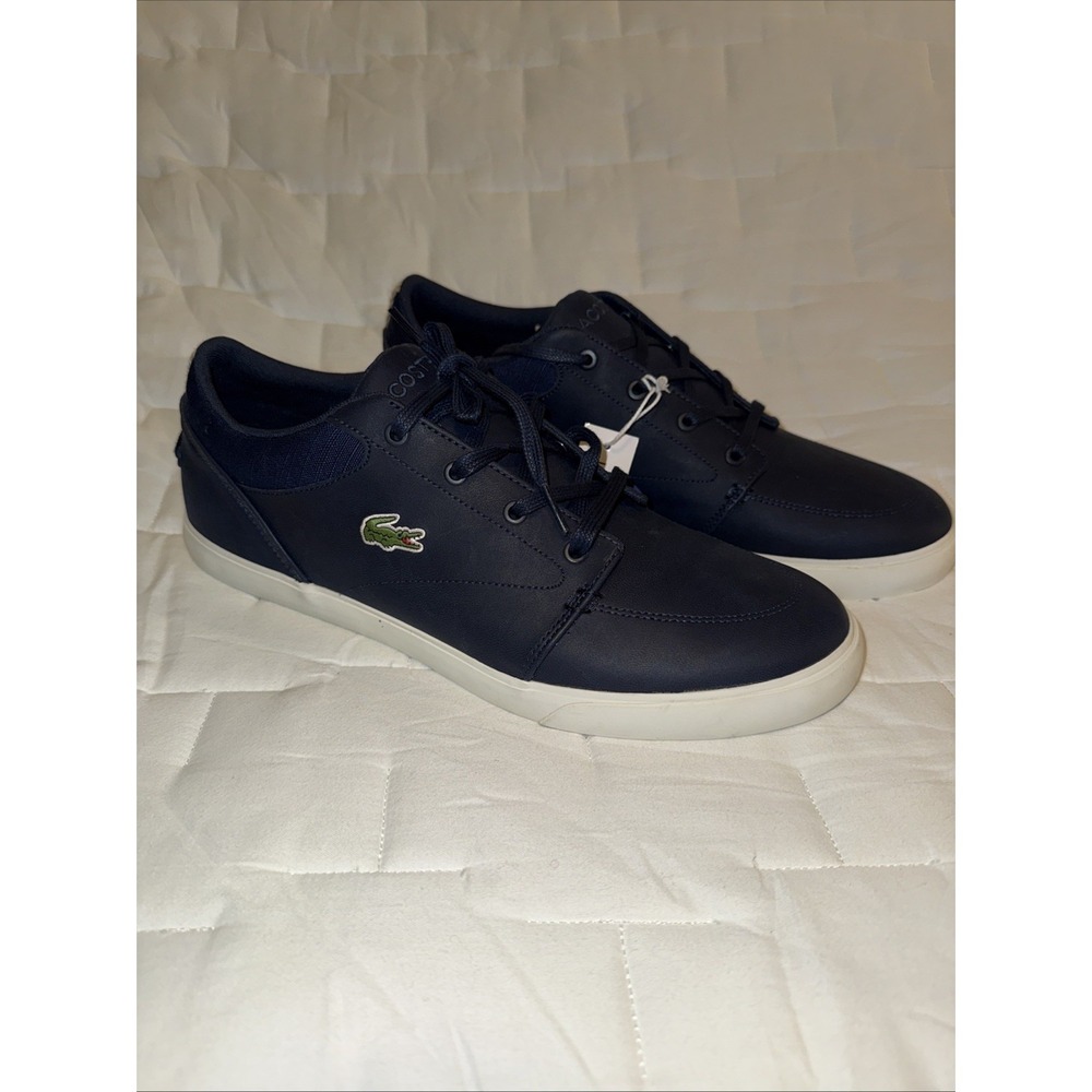 Lacoste‎ Mens Bayliss 119 1 Blue Casual Shoes Sneakers Size 11.5 New With Tags
